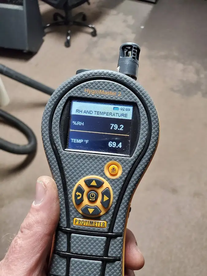 Moisture meter humidity assessment for Fire & Smoke Damage Restoration in Woodside