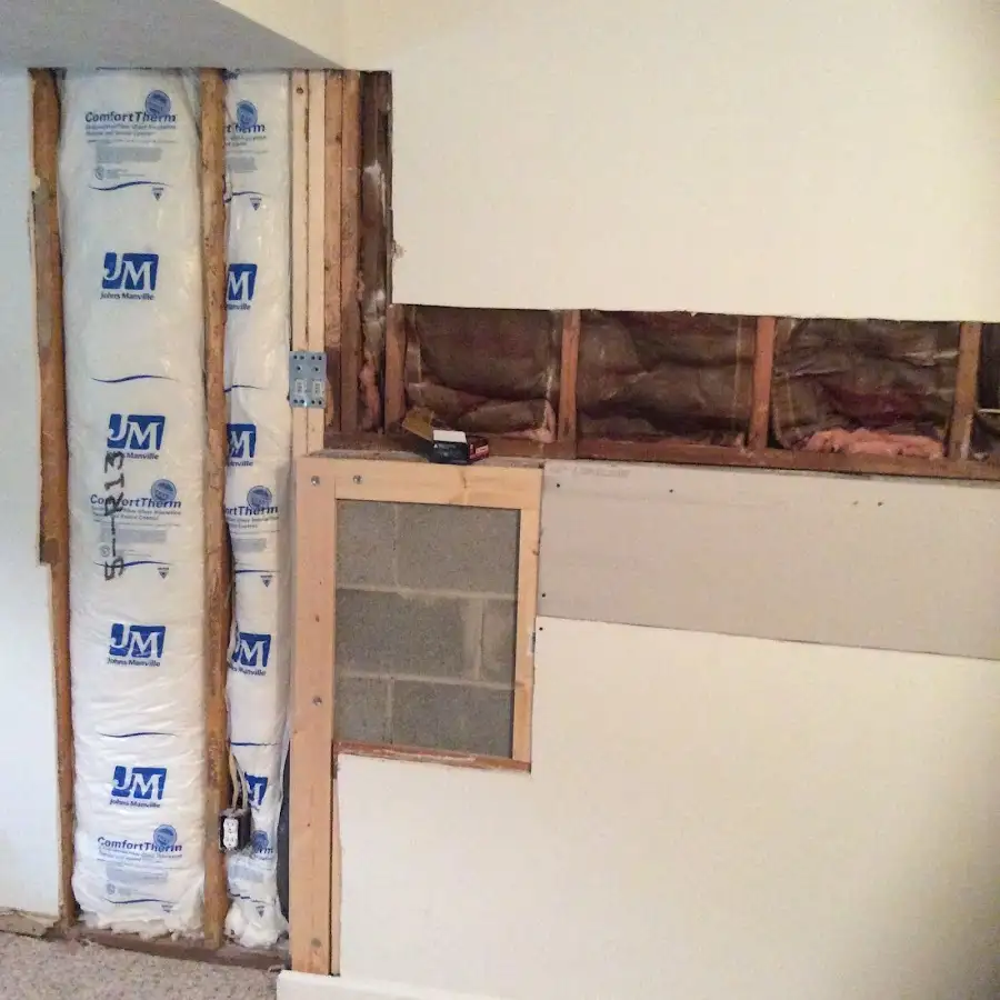 Wall insulation replacement during Contents Cleaning & Restoration in Woodside